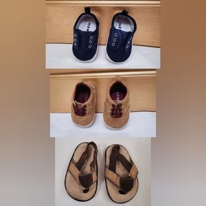 3 pairs / bundle of size 1 baby 0 to 3 months infant shoe old navy carters boys